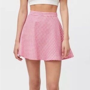 Urban Outfitters Pink Check Gingham
Angie Circle Skirt.